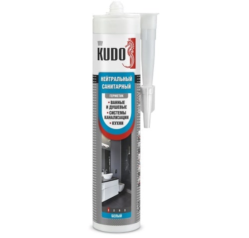 KUDO KUSSIL280NS-1 Герметик нейтральный санитарный белый
