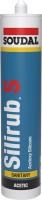 SOUDAL SILIRUB S – Ацетатный санитарный силиконовый герметик 310 мл Белый