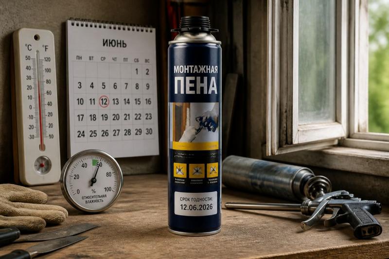 Срок годности монтажной пены: как его правильно определять, что влияет на период службы