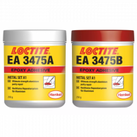 	LOCTITE EA 3475 (Ранее LOCTITE 3475 Hysol)	2-компонентный эпоксидный клей с алюминиевым наполнителем, который подходит для ремонта и восстановления изношенных и поврежденных станков.