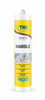 Tekafix Marble – Силиконовый клей герметик для мрамора 600 мл Белый
