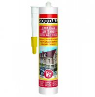 Силиконовый герметик Soudal универсальный 280 мл Коричневый
