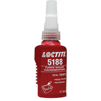 LOCTITE 5188	Фланцевый герметик - превосходная устойчивость к воздействию масел и химических веществ. Общего назначения. Высокая эластичность.