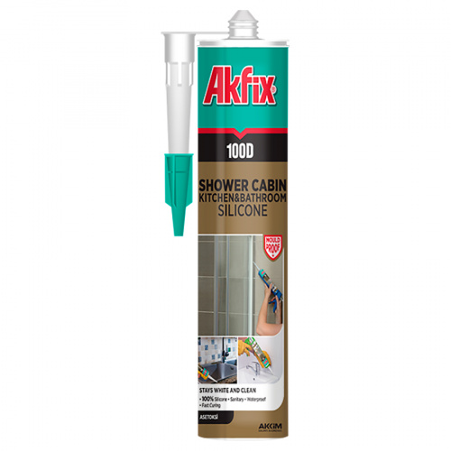 Akfix 100D Силиконовый герметик 310 мл Прозрачный