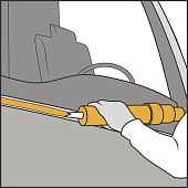 SikaTack MOVE IT 1-часовой клей-герметик для вклеивания автомобильных стекол