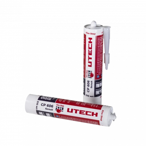 UTECH CP 606 - противопожарный акриловый терморасширяющийся герметик 5 л Белый