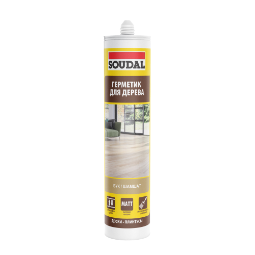 Паркетный герметик SOUDAL 280 мл Бук