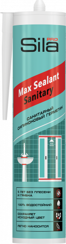 Герметик Sila PRO Max Sealant Sanitary, санитарный, силиконовый