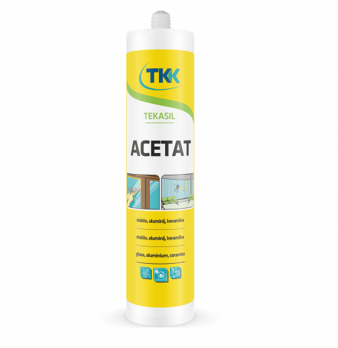 TEKASIL Acetat Силиконовый ацетатный герметик 300 мл Белый