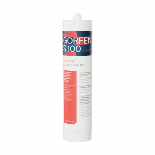 GORFEN® S 100 - Силиконовый ацетатный универсальный герметик 310 мл Прозрачный