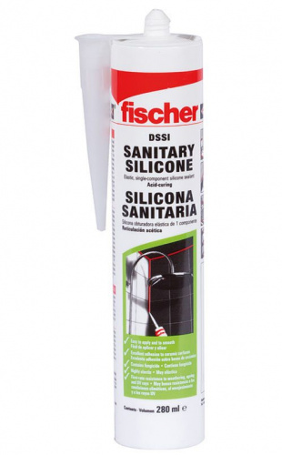 FISCHER DSSI TP GB/E Стандартный сантехнический силиконовый герметик 310 мл Прозрачный