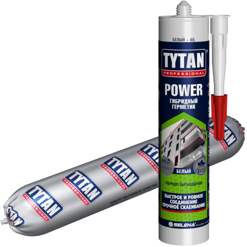 Tytan Professional POWER герметик гибридный 600 мл Белый