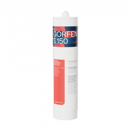 GORFEN® S 150 - Универсальный нейтральный силиконовый герметик 280 мл Черный