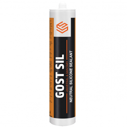 GOSTSIL UNIVERSAL & SANITARY NEUTRAL - Нейтральный силиконовый герметик 280 мл Серый