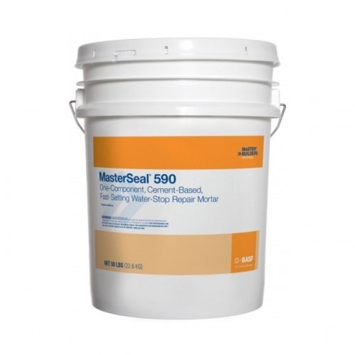 MasterSeal 590 Сверхбыстротвердеющая цементная смесь для устранения активных протечек воды в бетоне и кирпичной кладке