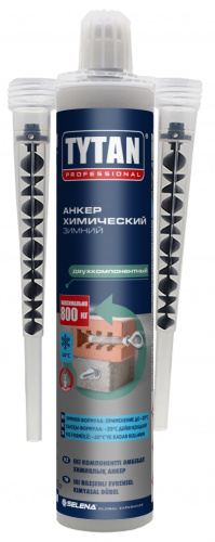 Tytan Professional Анкер химический двухкомпонентный зимний 300 мл Серый
