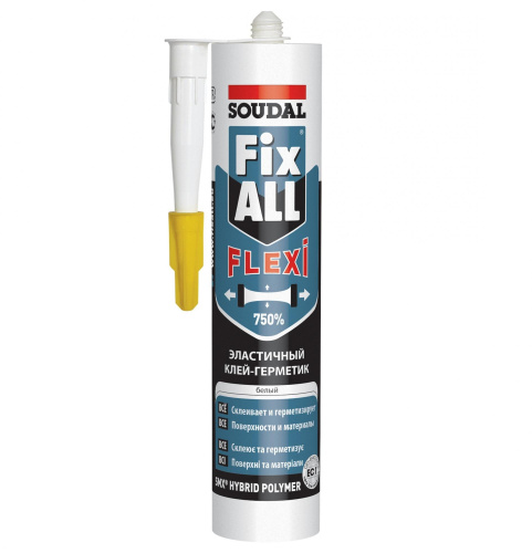 Soudal Fix All Flexi Гибридный клей-герметик 290 мл Белый