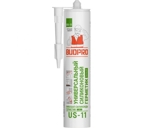 Универсальный Силиконовый Герметик BUDPRO US-11 белый 240ml