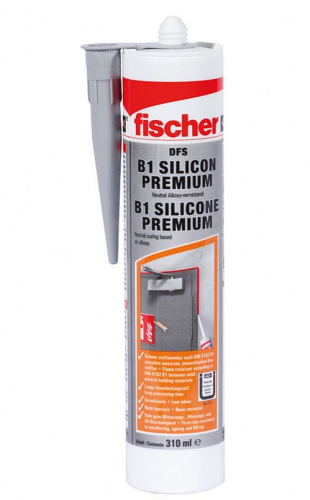 FISCHER DFS GR D/GB Огнестойкий силиконовый герметик 310 мл Серый