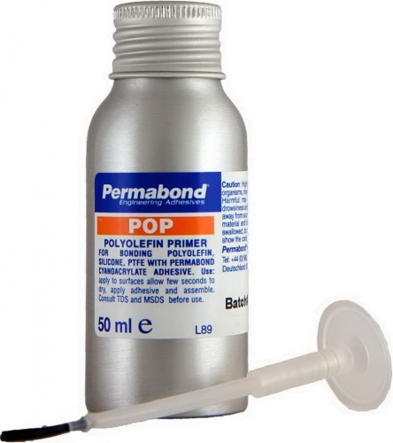 Permabond POP Полиолефиновая грунтовка для предварительной обработки материалов из полиолефиновых, ПТФЭ и силиконовых материалов перед склеиванием их цианакрилатными клеями Permabond