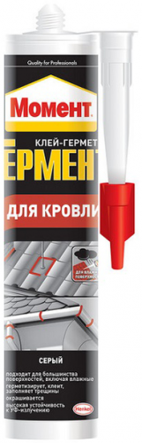 Момент Гермент FLEXTEC 280 мл Прозрачный - Клей-герметик для кровли и стройки