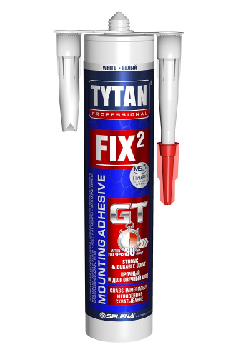 Tytan Professional Fix² GT клей гибридный монтажный 290 мл Белый