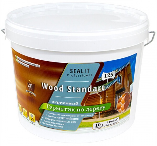 Герметик Sealit Wood Elastic Акриловый герметик для швов в  перерубах, межвенцовых зазорах, трещинах.