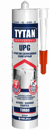 Tytan Professional UPG TURBO герметик силиконовый санитарный 280 мл Прозрачный