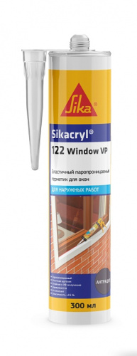 Sikacryl®-122 Window VP - эластичный паропроницаемый акриловый герметик 300 мл Коричневый