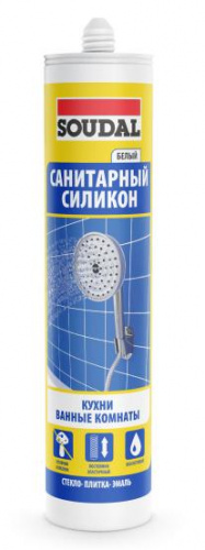 Санитарный силикон Soudal 280 мл Белый