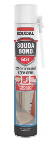 SOUDAL SOUDABOND EASY Клей-пена для пенополистирола летняя формула 750 мл