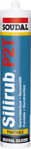 Soudal Silirub P2T – Нейтральный силиконовый герметик для остекления