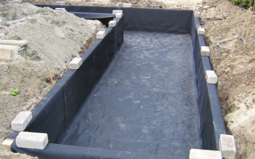 ECOLAN POND LINER – бутилкаучуковая EPDM мембрана для пруда 0,8 мм 4,5 м