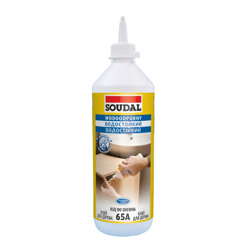 SOUDAL - Водостойкий клей для дерева 65A 750 мл