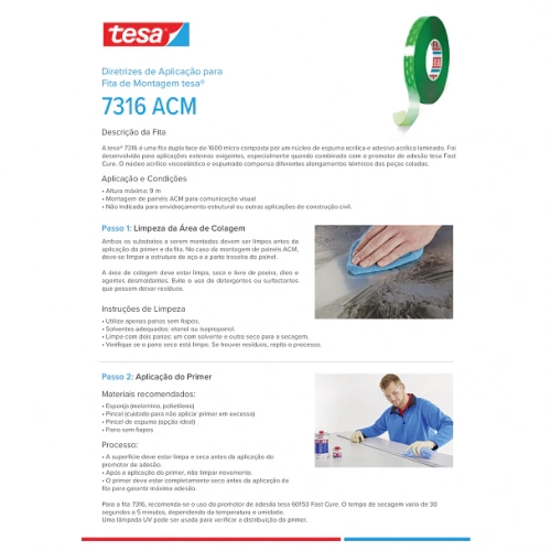 tesa ® 7316 - Двусторонняя акриловая лента толщиной 1600 мкм