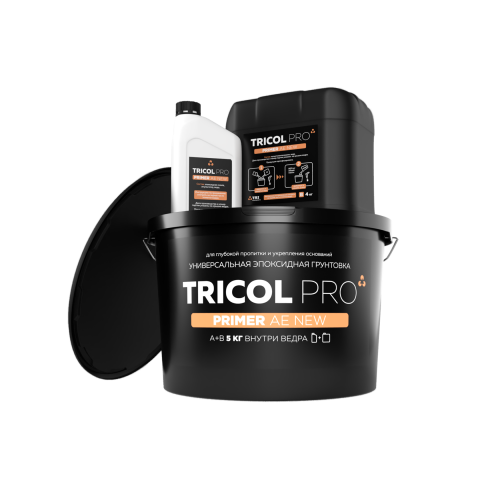 TRICOL PRO PRIMER AE NEW - Эпоксидная грунтовка для глубокой пропитки и укрепления 5 кг