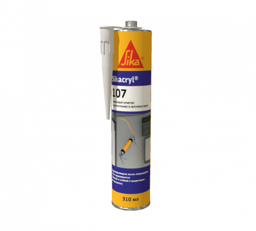 Sikacryl 107 – акриловый герметик для трещин 300 мл Белый - 617943