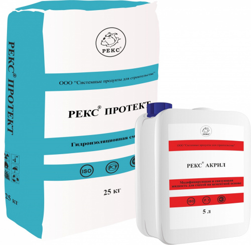 РЕКС® ПРОТЕКТ Компонент 2: РЕКС Акрил 5 л - состав для защиты от хлоридов и карбонизации