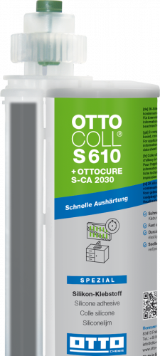OTTOCOLL S 610 Специальный 2-компонентный силиконовый клей 490 мл серый