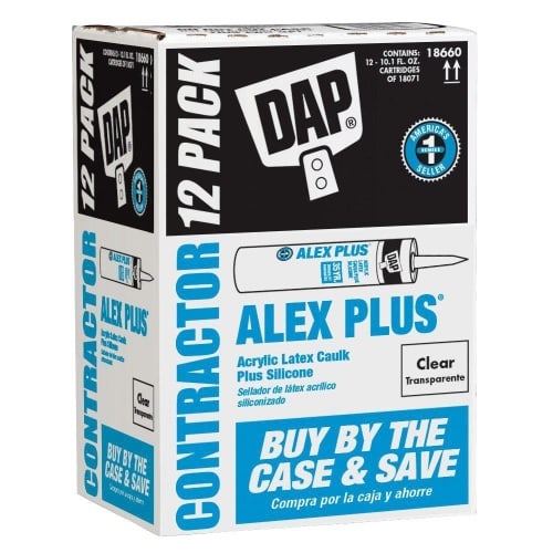 DAP ALEX PLUS Acrylic Latex Caulk Plus Silicone  Акриловый латексный герметик с добавками силикона
