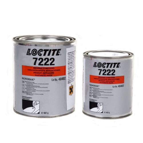 LOCTITE PC 7222 2-компонентное эпоксидное покрытие поверхности серого цвета с керамическим наполнителем для защиты сильно изношенных поверхностей, наносимое шпателем. Без усадки и наплывов.